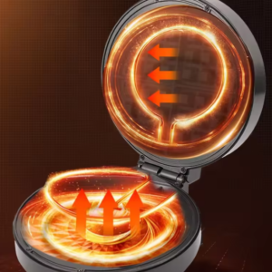 Tapadásmentes, elektromos fánkkészítő - mini kerek gömbgyűrűs fánkkészítő gép 7 db fánkhoz (BBM) - Image 7