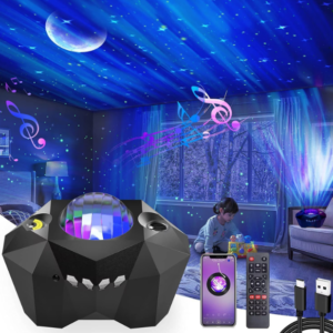 Távirányítós GALAXIS holdfény projector Bluetooth hangszóróval - varázsolja otthonába az éjszakai égboltot! (BBD) (FX) - Image 3