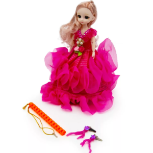 Varázslatos világító és zenélő esküvői hercegnő baba (BBJ) - Image 3