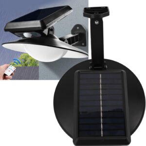 LED-es kültéri modern, vízálló távirányítós fali biztonsági fényérzékelős - magas konverziós napelemes lámpa (BBJH) - Image 7