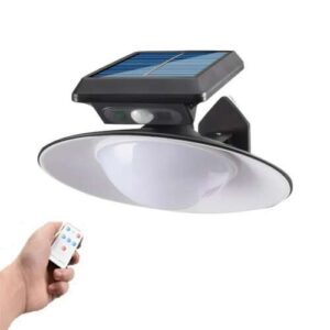 LED-es kültéri modern, vízálló távirányítós fali biztonsági fényérzékelős - magas konverziós napelemes lámpa (BBJH) - Image 8