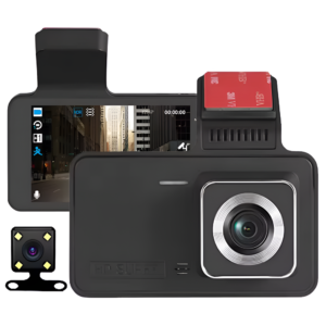 Széles látószögű 4 hüvelykes 1080P HD menetrögzítő autós DVR kamera elülső és hátsó videorögzítéssel (BBV)(BBD) - Image 5