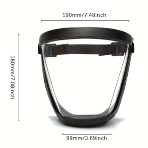 Biztonsági fröccsenésmentes teljes arc védőmaszk - szél-, homok-, esőálló, átlátszó és páramentes felület (BBKM) (THM) - Image 12