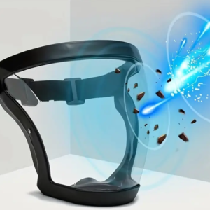 Biztonsági fröccsenésmentes teljes arc védőmaszk - szél-, homok-, esőálló, átlátszó és páramentes felület (BBKM) (THM) - Image 3