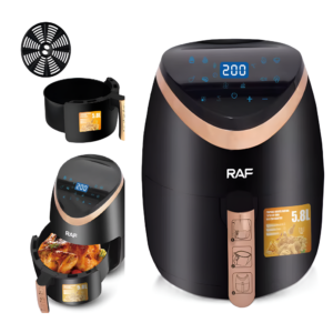 Digitális kijelzős, érintőképernyős RAF forró levegős olaj nélkül Air Fryer - 4,3 L R534B (BBD) - Image 3