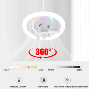 E27 LED mennyezeti ventilátor izzólámpa, távirányítóval szabályozható - RGB (THM) - Image 6