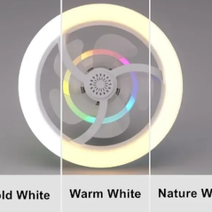 E27 LED mennyezeti ventilátor izzólámpa, távirányítóval szabályozható - RGB (THM) - Image 7