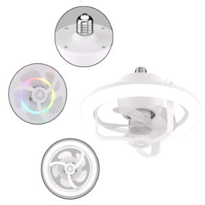 E27 LED mennyezeti ventilátor izzólámpa, távirányítóval szabályozható - RGB (THM) - Image 11