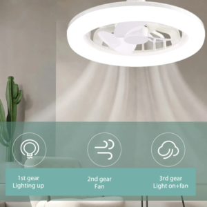 E27 LED mennyezeti hűtőventilátor lámpa - 3 sebességes, távirányítóval szabályozható (THM) - Image 4