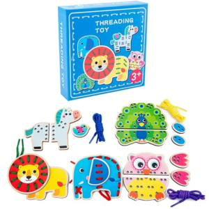 Fából készült interaktív fűzőkártyás fejlesztő és oktató játék (BBJ) - Image 9