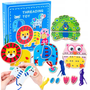 Fából készült interaktív fűzőkártyás fejlesztő és oktató játék (BBJ) - Image 10