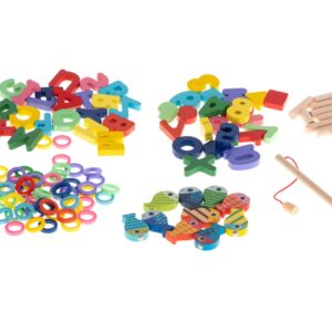 Fából készült montessori logaritmikus oktató tábla - koordináció és a motoros készség fejlesztő játék (BBJ) - Image 5