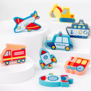 Fából készült montessori logaritmikus oktató tábla - koordináció és a motoros készség fejlesztő játék (BBJ) - Image 4