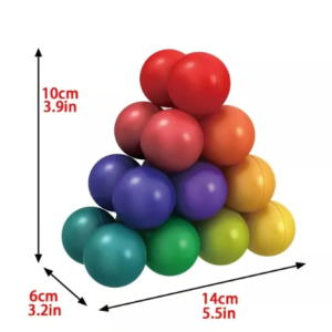 Kreatív színes ART labdajáték gömbök - forgathatók, csavarhatók és konfigurációk végtelen sorává alakíthatók (BBE) - Image 7