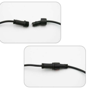 Kültéri sorolható 50 LED-es RGB színes 10 db-os gömb izzó lámpafüzér - 5 méter (BBV) - Image 5