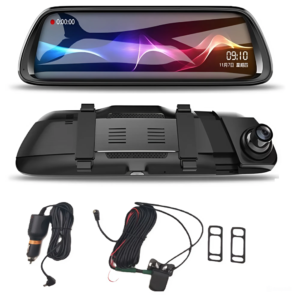 Menetrögzítő, 9.66 Inch kijelzős autó visszapillantó tükör tolató kamerával és éjjellátó funkcióval 1080p (BBV) - Image 7