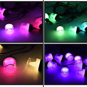RGB kültéri időjárásálló napelemes dekor Izzósor- 10 darab LED izzó (BBV) - Image 8