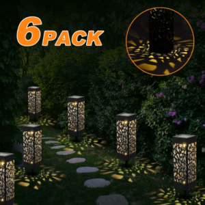 Solar 6 db-os kültéri, modern és stílusos napelemes leszúrható kerti hangulat lámpa (THM) - Image 3