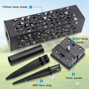 Solar 6 db-os kültéri, modern és stílusos napelemes leszúrható kerti hangulat lámpa (THM) - Image 9