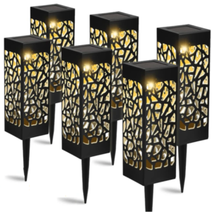 Solar 6 db-os kültéri, modern és stílusos napelemes leszúrható kerti hangulat lámpa (THM) - Image 11
