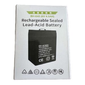 BH-640 ólom-savas zárt, újratölthető akkumulátor, 6 V, 4.5 Ah kapacitással (BBL) (FX) - Image 4