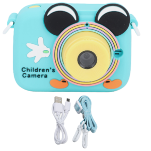 Miky digitális gyerek fényképezőgép - levehető pánttal és 5 játékkal - kék (THM) - Image 4