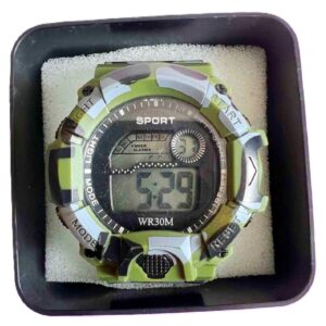 WR30M terepmintás digitális ütésálló, vízálló sport karóra (BBJH) - Image 6