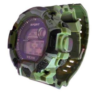 WR30M terepmintás digitális ütésálló, vízálló sport karóra (BBJH) - Image 8