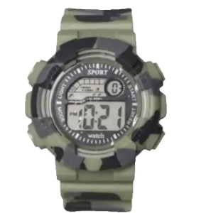 WR30M terepmintás digitális ütésálló, vízálló sport karóra (BBJH) - Image 3