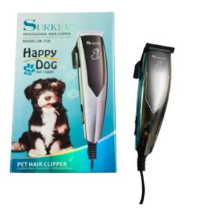 SURKER SK-718 csendes, kábeles szőrvágó szett kisállatoknak - 5 fokozatban állítható állatszőr vágó (BBV) - Image 7