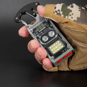 D62 Újratölthető LED vízálló mini zseblámpa, vészlámpa (BBV) - Image 11