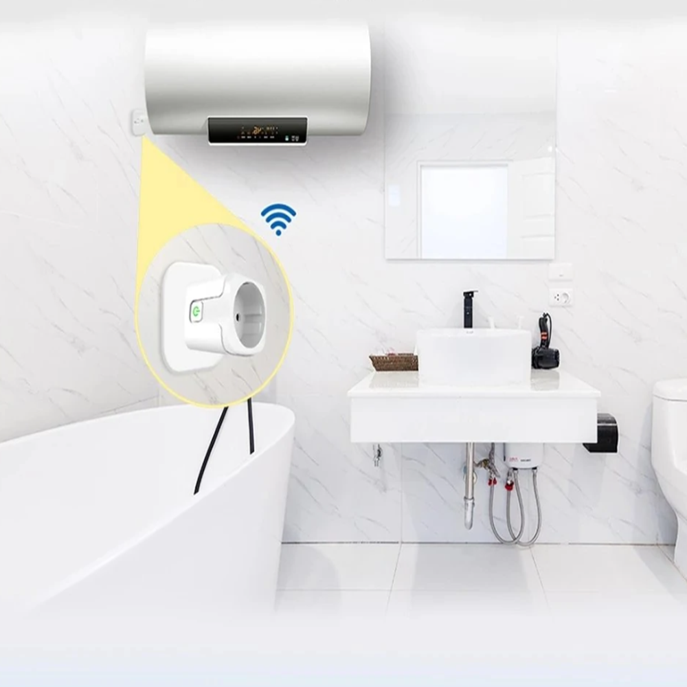 16A WiFi smart dugó aljzat – Alexa, Google Home és SmartThings Kompatibilis, Energiafogyasztás méréssel 2