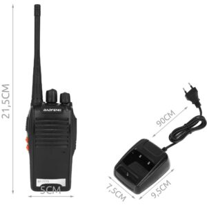 2 darabos Baofeng Walkie Talkie szett zseblámpával, fülhallgatóval – Baofeng BF-777S, BF-666S (BBV)(BBL) - Image 6