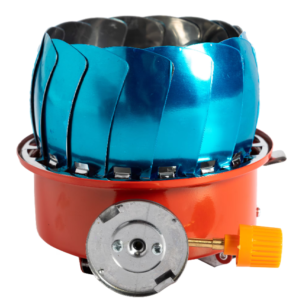 Kompakt méretű, hordozható, összecsukható kempingtűzhely piezoelektromos gyújtással 14,5 x 14,5 x 12 cm (BBL) - Image 4