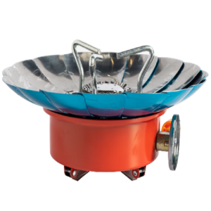 Kompakt méretű, hordozható, összecsukható kempingtűzhely piezoelektromos gyújtással 14,5 x 14,5 x 12 cm (BBL) - Image 6