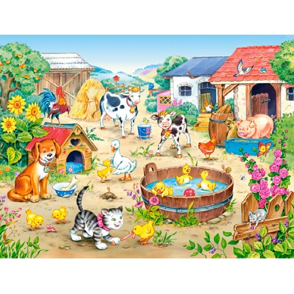 A farm állatai – 60 darabos gyermek puzzle – szórakoztató és fejlesztő Játék (BBI-4805) 1