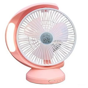 Kisméretű újratölthető ventilátor LED fénnyel, 3 sebességfokozattal modern, kompakt és hordozható kivitel (BBJH) - Image 6