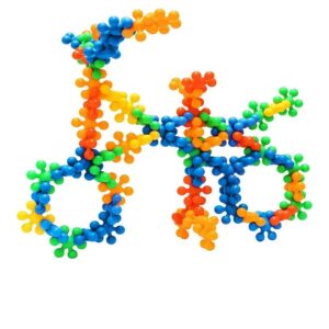 Virág alakú minden irányból könnyen összekapcsolható műanyag kirakókockák gyerekeknek - oktató és tanuló puzzle játék (BBLPJ) (BBMJ) - Image 6