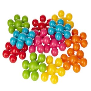 Virág alakú minden irányból könnyen összekapcsolható műanyag kirakókockák gyerekeknek - oktató és tanuló puzzle játék (BBLPJ) (BBMJ) - Image 11