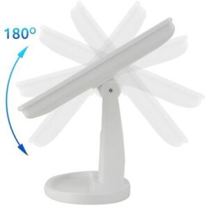 180°-ban forgatható érintésvezérelt asztali LED tükör – fehér (BBV) - Image 8