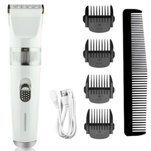 Vezeték nélküli, újratölthető, pehelykönnyű és professzionális akkus hajnyírógép- fehér (BBV) - Image 7