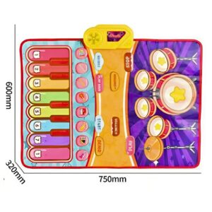 Interaktív zongoradob játszószőnyeg – 2 az 1-ben szórakoztató zenei élmény a gyerekeknek (BBJ) - Image 11