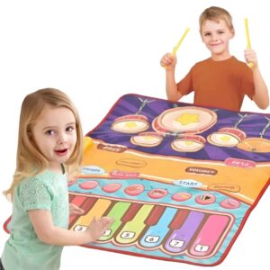 Interaktív zongoradob játszószőnyeg – 2 az 1-ben szórakoztató zenei élmény a gyerekeknek (BBJ) - Image 8