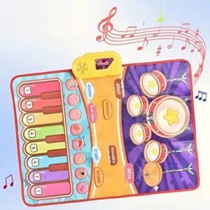 Interaktív zongoradob játszószőnyeg – 2 az 1-ben szórakoztató zenei élmény a gyerekeknek (BBJ) - Image 3