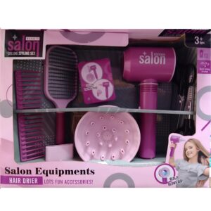 Kreatív fodrász készlet gyerekeknek – játék hajszárító, fésűk és ollók a fantáziadús frizurákhoz (BBJ) - Image 7
