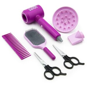 Kreatív fodrász készlet gyerekeknek – játék hajszárító, fésűk és ollók a fantáziadús frizurákhoz (BBJ) - Image 5