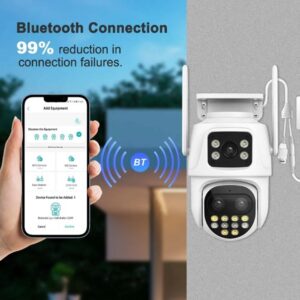 Kültéri WIFI PTZ térmegfigyelő kamera – kétlencsés 8MP, AI mozgásészlelés, éjszakai látás, kétirányú hang, IP66 vízállóság (BBD) (THM) - Image 7