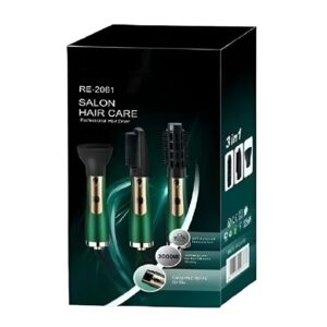 Professzionális negatív ionos 3 az 1-ben forró levegős hajszárító és hajegyenesítő fésű 3000 W - RE2061 (BBV) - Image 9