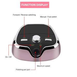 SML master nails pofesszionális elektromos csiszológép pedállal – tökéletes körömápolás rosegold színben (BBV) - Image 8