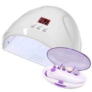 2 az 1-ben LED körömszárító és elektromos körömápoló készlet – professzionális manikűr és pedikűr készítéshez (BBV) - Image 4